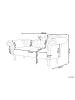 Beliani Chaiselongue LATTES in Beige/Grau/Braun - (W) 192 x (H) 81 x (L) 59 cm