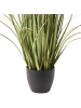 Beliani Kunstpflanze POMPOM GRASS in Grün/Rosa/Schwarz - (W) 50 x (H) 120 x (L) 50 cm