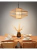Beliani Pendelleuchten KARAJ in /Heller Holzfarbton - (W) 50 x (H) 110 x (L) 50 cm