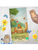 Mr. & Mrs. Panda Handtuch Waldtiere Picknick Design mit Spruch in Gelb Pastell