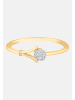 Diamant Exquis Ring aus 375 Gelbgold mit Diamant