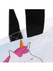 Mr. & Mrs. Panda Tote Bag Einhorn Vegan Design mit Spruch in Weiß