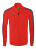 erima Essential Team Tracktop Jacke in rot/slate grey