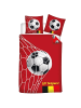 COFI 1453 Doppelbettwäsche Set – 1x Deckenbezug 140x200 cm & 1x Kissenbezüge in Rot