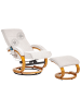 Beliani 2-tlg Massagestuhl HERO in Beige/Braun