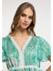 IZIA Damen Bluse in Grün Weiss