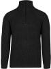 Normani Outdoor Sports Herren Troyer-Pullover mit RV-Kragen Tintrup in Schwarz