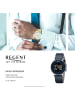 Regent Armbanduhr Regent Lederarmband dunkelblau extra groß (ca. 40mm)