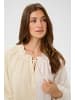 Cream Langarm-Bluse CROma Loose fit in Whisper White