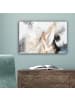MuchoWow Leinwand bilder Abstrakte Kunst weiß gold (BxH)