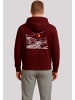 F4NT4STIC Hoodie Escape Discover the World Town Train Station in maroon