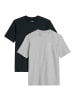 Marc O'Polo DENIM T-Shirt 2er Pack in Grau/Schwarz