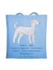 Mr. & Mrs. Panda Tote Bag Italienisches Windspiel mit Spruch in Sky Blue