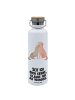 Mr. & Mrs. Panda Wasserflasche Hunde Liebe mit Spruch in Weiß