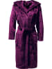 REDBEST Fleece Unisex-Bademantel mit Kapuze Perris in beere