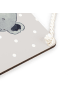Mr. & Mrs. Panda Deko Schild Koala Familie ohne Spruch in Grau Pastell