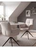 Beliani Esszimmerstuhl CORBIE in Beige/Schwarz - (W) 62 x (H) 89 x (L) 67 cm