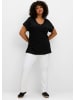sheego T-Shirt in schwarz