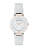 Anne Klein Quarzuhr Leather Dreams in grau perlmutt / rosegold