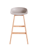 Beliani 2er-Set Barhocker MICCO in Beige/Braun