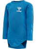 Hummel Druckknopf Strampler Raglanärmel Hmlcody Jungen in VALLARTA BLUE
