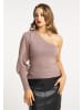 faina Damen Strickpullover in Dunkeltaupe