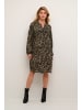 Kaffe Kleid KAamber Oversize fit in Black And Brown Animal Print