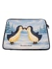 Mr. & Mrs. Panda Laptop Tasche Pinguin Liebe Design ohne Spruch in Weiß
