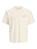 JACK & JONES PLUS T-shirt in Antique White