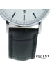 Regent Armbanduhr-Analog schwarz mittel (ca. 39mm) Regent Lederarmband