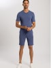 Hanro Pyjamashorts Casuals in slate blue melange