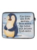 Mr. & Mrs. Panda Notebook Tasche Pinguin Diät Design mit Spruch in Weiß