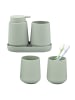 eluno Bad-Accessoires Set TESERO 5tlg. ca. 8,5 x 12 x 9 cm (B/H/T)