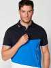 KOROSHI Kurzarm-Polo in blau