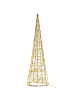 Beliani LED Deko KOTALA in Silber - (W) 17 x (H) 57 x (L) 17 cm