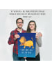 Mr. & Mrs. Panda Plakat Sternzeichen Löwe mit Spruch in Sternenhimmel Blau