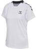 Hummel Hummel T-Shirt Hmlongrid Multisport Damen Atmungsaktiv Feuchtigkeitsabsorbierenden Leichte Design in WHITE/FORGED IRON