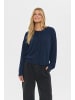 SAINT TROPEZ Strickjacke NovaSZ Lockere Passform in Night Sky