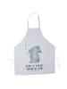 Mr. & Mrs. Panda Backschürze Elefant Seifenblasen mit Spruch in Weiß