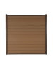 MCW WPC-Sichtschutz Savoie, Basiselement, 1,90m teak