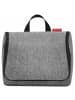 Reisenthel cosmetics toiletbag XL - Kulturbeutel 28 cm (summerstripes black) in twist silver
