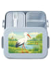 Mr. & Mrs. Panda Lunchbox Storch Design ohne Spruch in Blau Pastell
