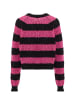 Libbi Damen Sweater in Schwarz Pink