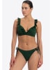 Beachlife Bikini-top Green Embroidery in green