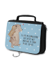 Mr. & Mrs. Panda Waschtasche Papa Bär mit Spruch in Blau Pastell