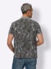 Sieh an! Poloshirt in graphit-bedruckt