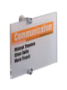 Durable Türschild Crystal Sign 210x148mm farblos