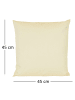 JACK 2er Set Outdoor Kissenhülle 45x45cm Uni in Beige