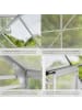 tectake Anlehngewächshaus aus Aluminium mit Fundament 192x128x202cm