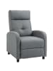 HOMCOM Fernsehsessel mit Liegefunktion-87L x 67B x 98H cm-Grau